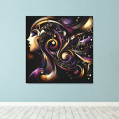 Rhythmische Essenz Leinwanddruck (Insitu (Holzboden))