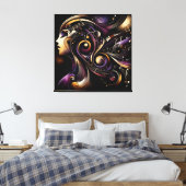 Rhythmische Essenz Leinwanddruck (Insitu (Schlafzimmer))