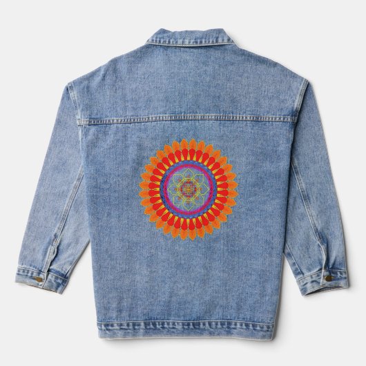 Rhythmische Euphorie Jeansjacke (Rückseite)
