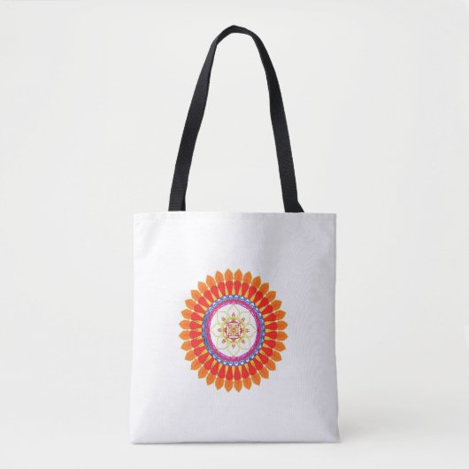 Rhythmische Euphorie-Mandala Tasche (Vorderseite)