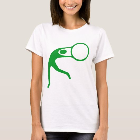 Rhythmische Gymnastik Abbildung: Grasgrün T-Shirt (Vorderseite)