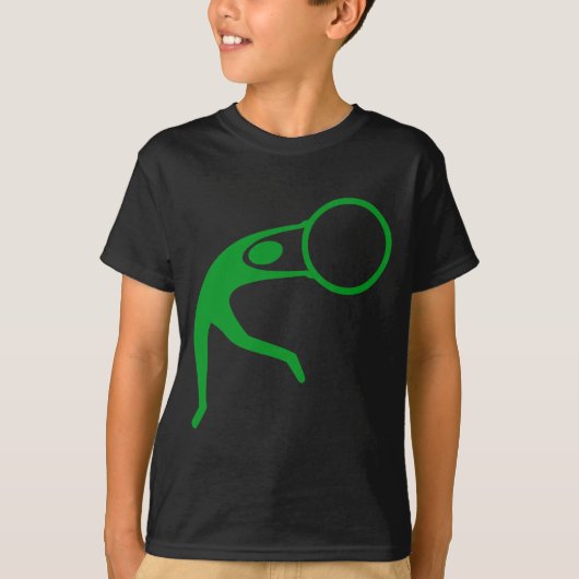 Rhythmische Gymnastik Abbildung: Grasgrün T-Shirt (Vorderseite)