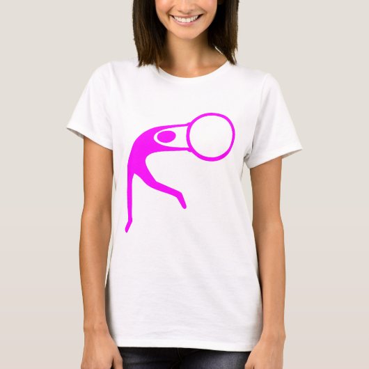 Rhythmische Gymnastik Abbildung: Magenta T-Shirt (Vorderseite)