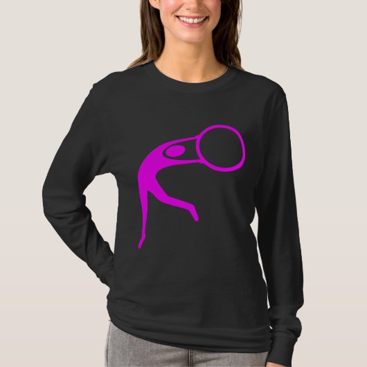 Rhythmische Gymnastik Abbildung: Magenta T-Shirt (Vorderseite)