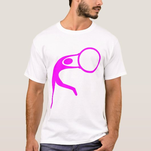 Rhythmische Gymnastik Abbildung: Magenta T-Shirt (Vorderseite)