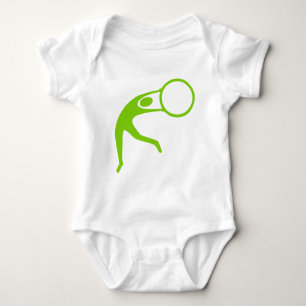 Rhythmische Gymnastik Abbildung: Mars Green Baby Strampler