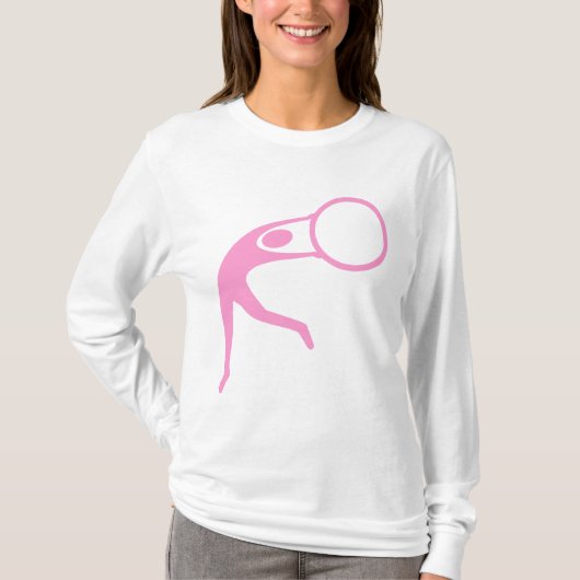 Rhythmische Gymnastik Abbildung: Rosa T-Shirt (Vorderseite)