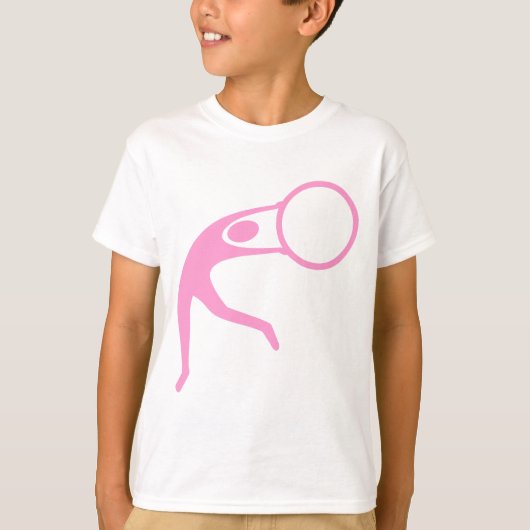 Rhythmische Gymnastik Abbildung: Rosa T-Shirt (Vorderseite)