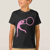 Rhythmische Gymnastik Abbildung: Rosa T-Shirt (Vorderseite)