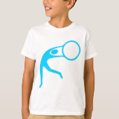 Rhythmische Gymnastik Abbildung: Sky Blue T-Shirt (Vorderseite)