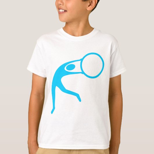 Rhythmische Gymnastik Abbildung: Sky Blue T-Shirt (Vorderseite)
