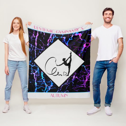 Rhythmische Gymnastik Abstrakt Fleece Blanket (Beispiel)