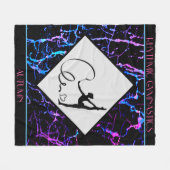 Rhythmische Gymnastik Abstrakt Fleece Blanket (Vorderseite (Horizontal))