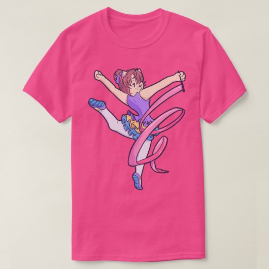 Rhythmische Gymnastik Aerobic Cat T-Shirt (Design vorne)
