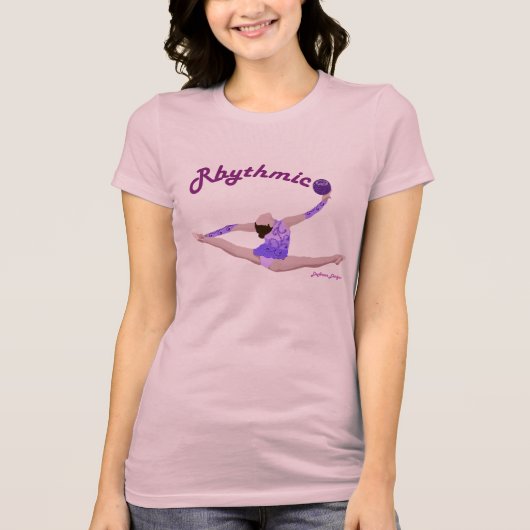 Rhythmische Gymnastik-Ball-aufgeteiltes T-Shirt (Vorderseite)