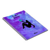 Rhythmische Gymnastik Ball Routine Galaxy Notebook Notizblock (Rechte Seite)