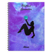 Rhythmische Gymnastik Ball Routine Galaxy Notebook Notizblock (Vorderseite)