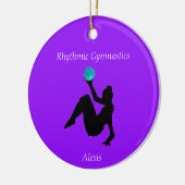 Rhythmische Gymnastik Ball Routine Keramik Ornament (Links)