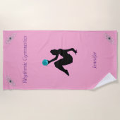 Rhythmische Gymnastik Ball Routinefilm Strandtuch (Vorderseite)