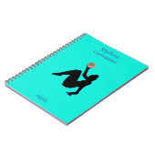 Rhythmische Gymnastik Ball RoutineNotebook Notizblock (Linke Seite)