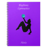 Rhythmische Gymnastik Ball RoutineNotebook Notizblock (Vorderseite)
