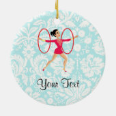 Rhythmische Gymnastik-Bänder Keramikornament (Hinten)