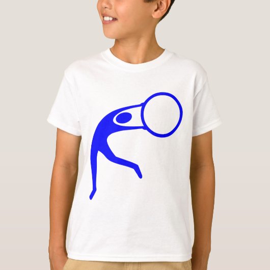Rhythmische Gymnastik - Blau T-Shirt (Vorderseite)