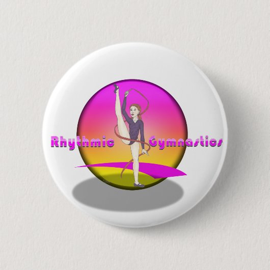 Rhythmische Gymnastik Button (Vorderseite)