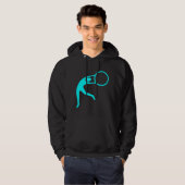 Rhythmische Gymnastik - Cyan Hoodie (Vorne ganz)