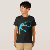 Rhythmische Gymnastik - Cyan T-Shirt (Vorne ganz)