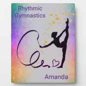 Rhythmische Gymnastik Girls Ribbon Fotoplatte (Vorderseite)