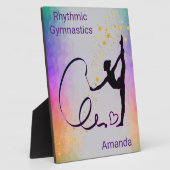 Rhythmische Gymnastik Girls Ribbon Fotoplatte (Seite)