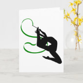 Rhythmische Gymnastik Grußkarten Karte (Gelbe Blume)