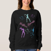 Rhythmische Gymnastik Herz Sweatshirt (Vorderseite)