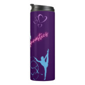 Rhythmische Gymnastik Hoop, Ribbon und Ball Thermosbecher (Nach rechts gedreht)