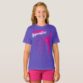Rhythmische Gymnastik Hot Pink T - Shirt (Vorne ganz)