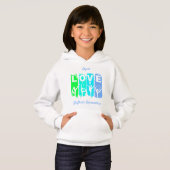 Rhythmische Gymnastik Liebe in Green und Aqua Hoodie (Vorne ganz)