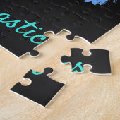 Rhythmische Gymnastik Liebe in Green und Aqua Puzzle (Seite)