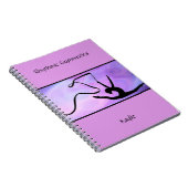 Rhythmische Gymnastik Lila Ribbon-Notebook Notizblock (Rechte Seite)