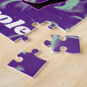 Rhythmische Gymnastik Lila und Mintwirbel Puzzle (Seite)