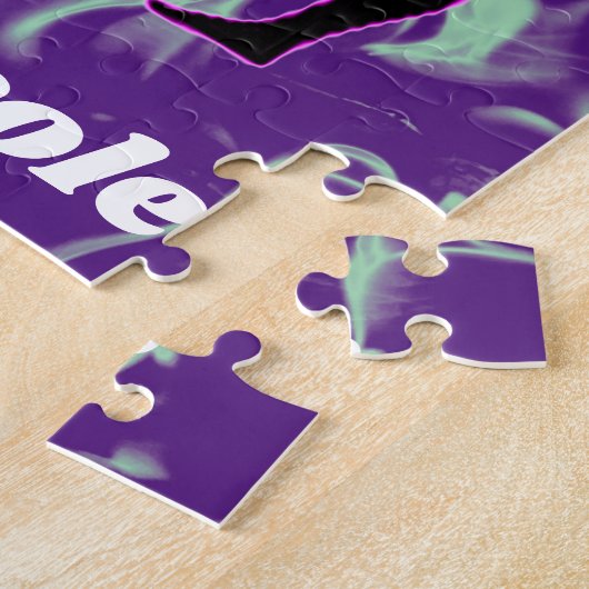 Rhythmische Gymnastik Lila und Mintwirbel Puzzle (Seite)