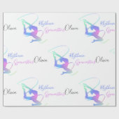 Rhythmische Gymnastik mit Band Geschenkpapier (Flach)