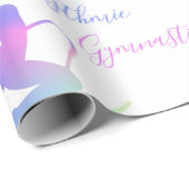 Rhythmische Gymnastik mit Band Geschenkpapier (Rolleneckpunkt)