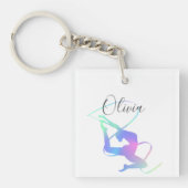 Rhythmische Gymnastik mit Band Schlüsselanhänger (Vorderseite)