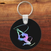 Rhythmische Gymnastik mit Band Schlüsselanhänger (Vorderseite)