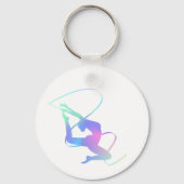 Rhythmische Gymnastik mit Band Schlüsselanhänger (Rückseite)