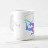 Rhythmische Gymnastik mit Ribbon Coffee Tasse Spor (Vorderseite Links)