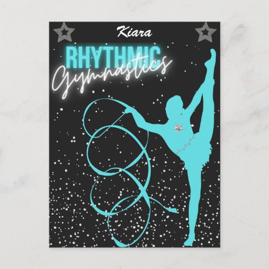 Rhythmische Gymnastik, Multifunktionsleisten und S Postkarte (Vorderseite)