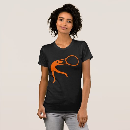 Rhythmische Gymnastik - Orange T-Shirt (Vorne ganz)
