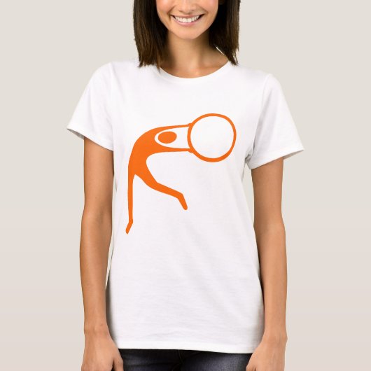 Rhythmische Gymnastik - Orange T-Shirt (Vorderseite)